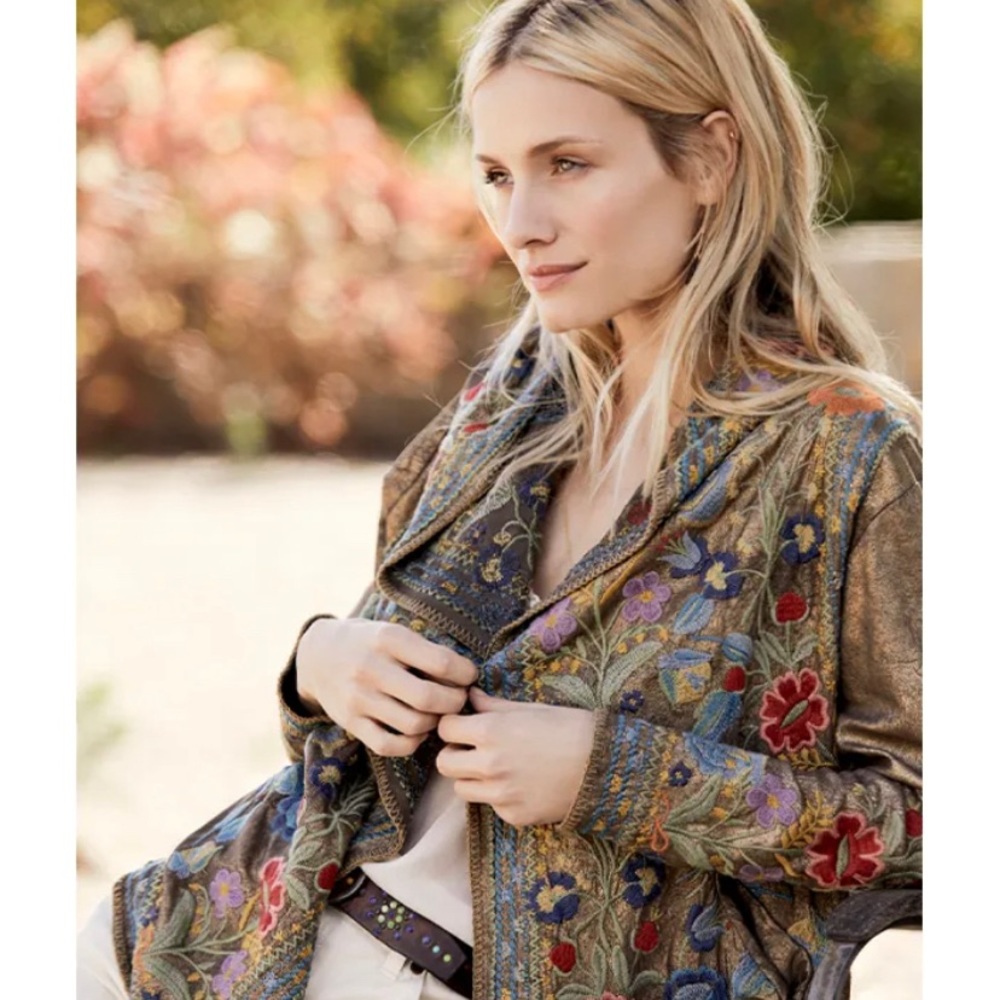 Johnny Was Zara Metallic Hoodie